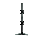 Fellowes Seasa Dual Vertical Monitor Arm on Black Stand