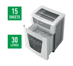 Destructeur Leitz IQ Office Pro P5 particules 2x15mm