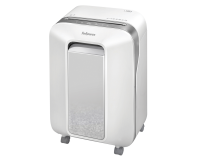 DE_Destructora de documentos fellowes lx201 capacidad de 15 h seguridad p5 clips grapas y tarjetas 23l blanca