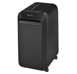 EN_Destructora de documentos fellowes lx221 capacidad de corte 20h seguridad p5 clips grapas y tarjetas 30l negra
