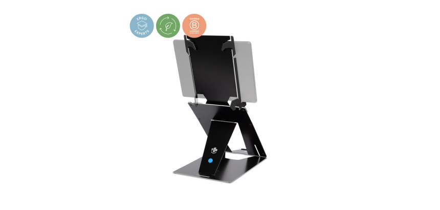 Support ergonomique ordinateur portable R-Go Riser Duo noir