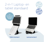 Support ergonomique ordinateur portable R-Go Riser Duo noir