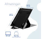 Support ergonomique ordinateur portable R-Go Riser Duo noir