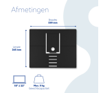 Laptopstandaard R-Go Riser Attachable