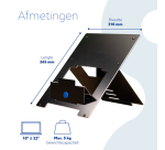 Laptopstandaard R-Go Riser Flexible