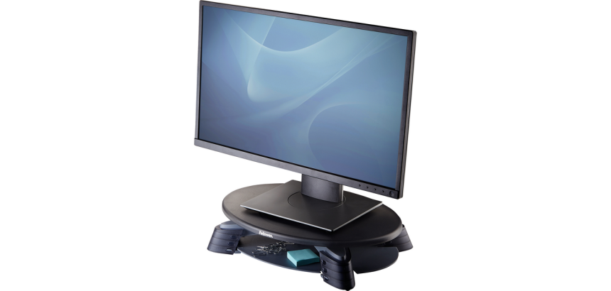Fellowes Compact Monitor Stand Light Gray/Dark Gray