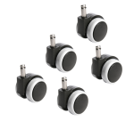 Roulette chaise de bureau Topstar GAP sol dur 10mm 5 pièces