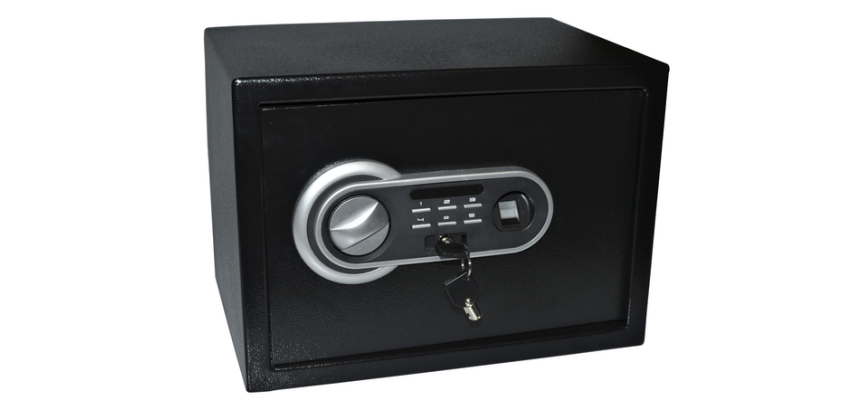 Coffre-fort Pavo 350x250x250mm empreintes digitales noir
