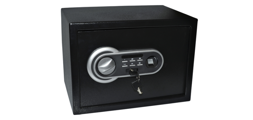 Coffre-fort Pavo 350x250x250mm empreintes digitales noir