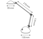 Hansa LED Space Silver Desk Lamp