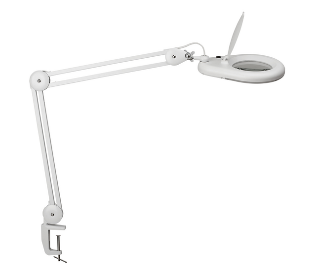 Lampe LED à pince, à poser ou pincer, blanc