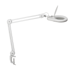 Lampe loupe MAULviso LED avec pince blanc