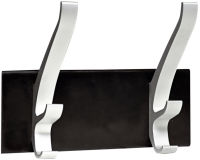 Kapstok Unilux wand Cypres 2 haken metallic grijs