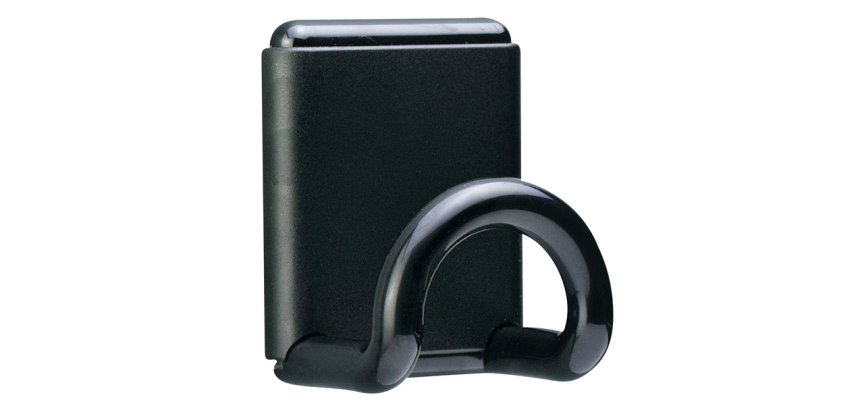 Patère magnétique Unilux 1 crochet noir