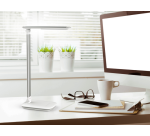 Bureau de lampe MAULjazzy LED intensité réglable + port USB blanc