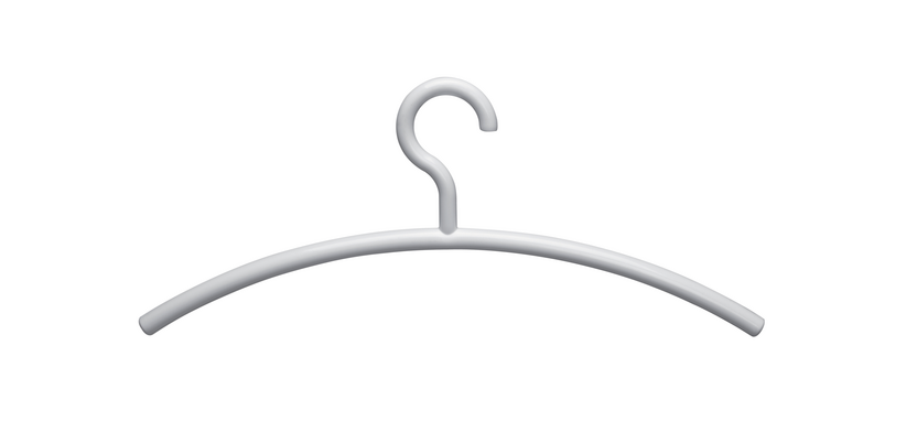 Kledinghanger MAUL acryl 460X190mm wit 5 stuks