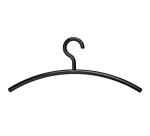 Kledinghanger MAUL acryl 460X190mm zwart 5 stuks