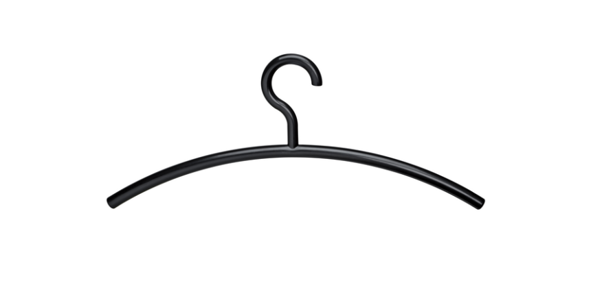 Kledinghanger MAUL acryl 460X190mm zwart 5 stuks