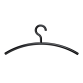 Kledinghanger MAUL acryl 460X190mm zwart 5 stuks