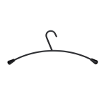 Cintre MAUL métal 460x190mm noir 5 pièces