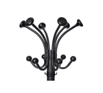 Freistehende Garderobe MAULnubis 176cm 20 Haken schwarz RAL9004