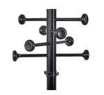 Portemanteau sur pied MAULgrando 175cm 16 crochets noir RAL9004