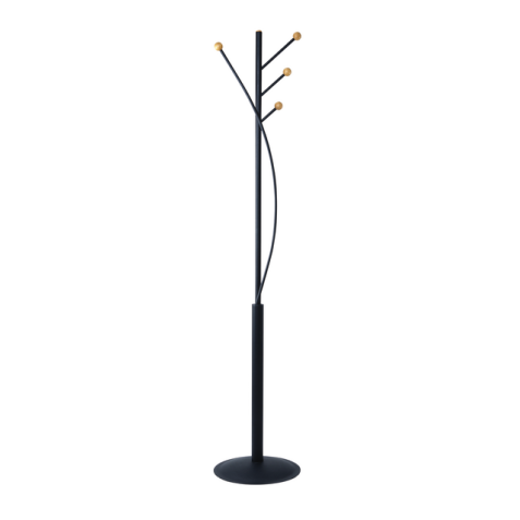 Portemanteau sur pied MAULaura 180cm 4 crochets noir