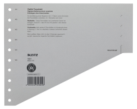 Scheidingsbladen Leitz A4 karton 200gr 11-gaats grijs 100 stuks