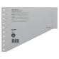 Intercalaires Leitz A4 carton 200g 11 perforations gris 100 pièces