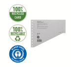 Scheidingsbladen Leitz A4 karton 200gr 11-gaats grijs 100 stuks