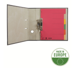 Intercalaires Leitz 4 perf 4350 6 onglets gris carton