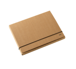 Porte-documents Djois Kraft Line  A4 3 rabats brun