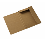 Porte-documents Djois Kraft Line  A4 3 rabats brun