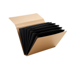 Kraft Line Sorter A4 7 compartments brown