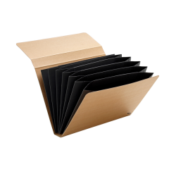 Trieur Kraft Line A4 7 compartiments brun