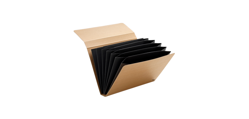 Kraft Line Sorter A4 7 compartments brown