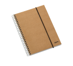 Carnet de notes Djois Kraft Line A5 spirale 140 pages ligné