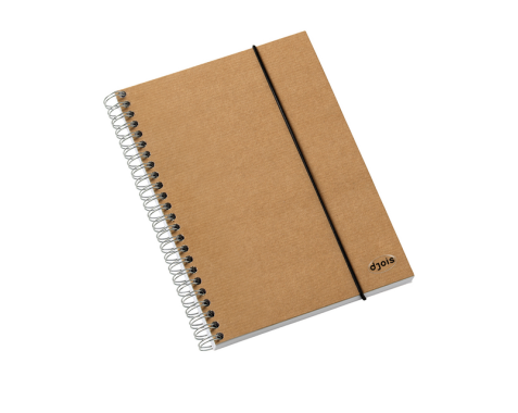 Enri, Notitieboeken, A4, geruit, 5 x 5, extra stevige omslag, 120 40 vellen, 5 notitieboeken, 4 verschillende kleuren, lint 5 kleuren