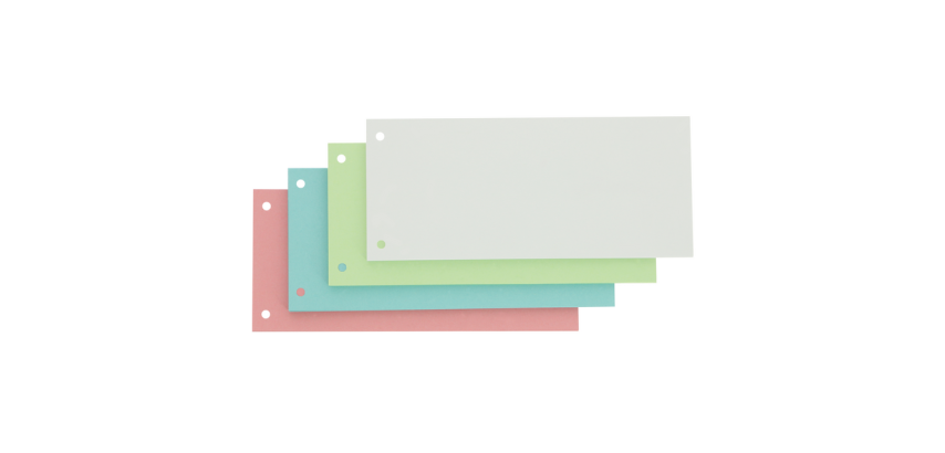 Scheidingsstrook Oxford smal 240x105mm 190gr assorti 100 stuks