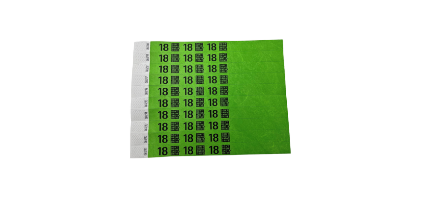 Armband Kombipack 18+ Don't drink and drive grün 100 Stück