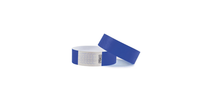 Bracelet Combicraft Tyvek bleu 100 pièces