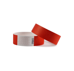 Bracelet Combicraft Tyvek rouge 100 pièces