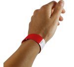 Bracelet Combicraft Tyvek rouge 100 pièces