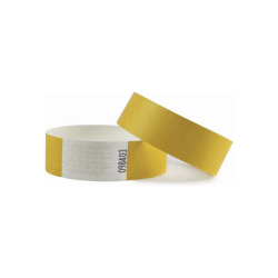 Bracelet Combicraft Tyvek jaune 100 pièces