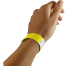 Bracelet Combicraft Tyvek jaune 100 pièces