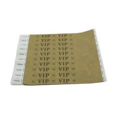 Bracelet Combipack impression VIP blanc 100 pièces