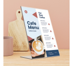 Présentoir de table Europel en L A6 portrait acryl