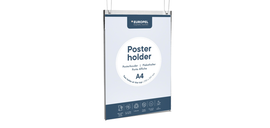 Europel A4 Portrait Acrylic Poster Holder