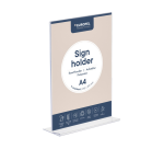 Présentoir de table Europel en T A4 portrait acryl