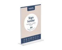 Présentoir de table Europel en T A4 portrait acryl